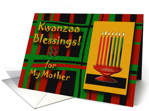 Kwanzaa Blessings for Mother with Kinara and Candles card (725132)