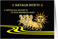 Mithras The Birth of the Winter Sun with Chariot card