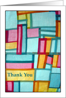 Secret Pal Thank You with Korean Patchwork Pojagi card