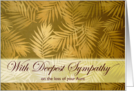 Aunt Sympathy with Palm Fronds Photograph of Surface Design card