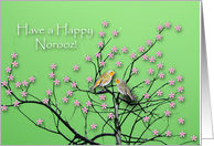 Happy Norooz, Spring Birds in Tree card