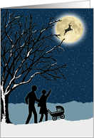 Merry Christmas for New Parents with Miracles in the Moonlight card