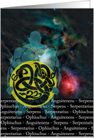 Ophiuchus Serpent Bearer with Blank Inside for Any Occasion card