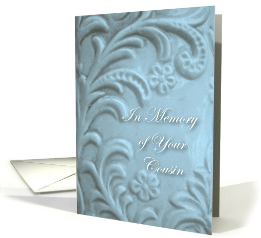 Sympathy, In Memory of Your Cousin, Plant Forms in Blue card (775907)