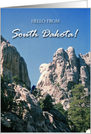Hello from South Dakota with George Washington’s Head Mt Rushmore card