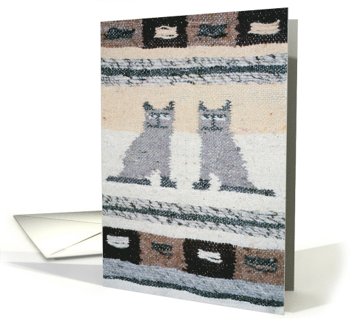 Secret Pal Any Occasion with Handmade Weaving of Siamese Cats card