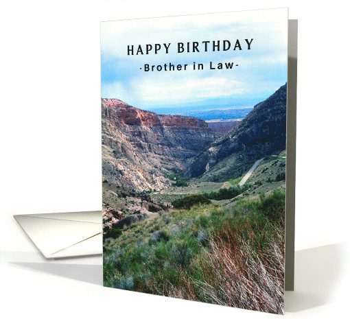 Brother in Law Birthday with Big Horn Mountains and Sky card (792498)
