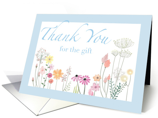 Thank You for the Gift, Flowers in the Field, Outdoors card (795562)