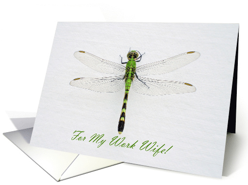 Mother's Day For Work Wife with Dragonfly card (807671)