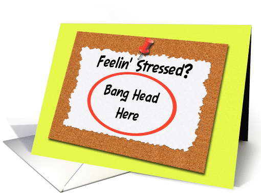 For Work Wife Mother's Day Funny Bang Head Here Sign card (809019)