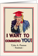 Custom Front, Coast Guard Basic Training Graduation, Uncle Sam card