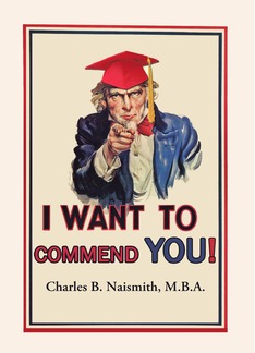 Custom Front, Congratulations M.B.A. Degree Graduate, Uncle Sam