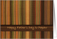 Father’s Day for Papaw, Raanu Weaving, Geometric card