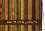 Father’s Day for Pop Pop, Raanu Weaving in Earth Tones card