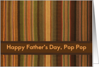 Pop Pop Grandpa Father’s Day Raanu Weaving in Earth Tones card