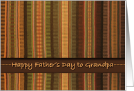 Father’s Day for Grandpa, Raanu Weaving in Earth Tones card