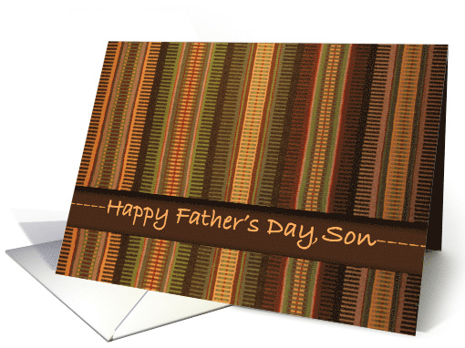 Father's Day for Son, Raanu Weaving in Earth Tones card (820284)