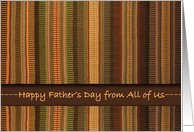 Father’s Day from All of Us, Weaving in Earth Tones card