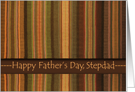 Father’s Day for Stepdad, Weaving in Earth Tone Colors card