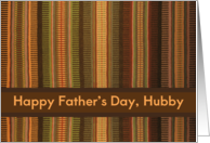 Hubby Husband Father’s Day with Weaving in Earth Tones card