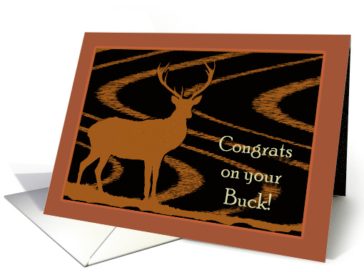 Congratulations on First Buck of the Season card (823465)