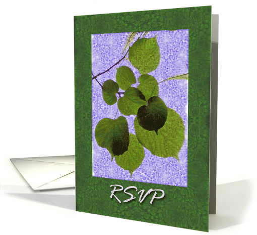 Any Occasion, General RSVP, Leaves and Textures card (828026)