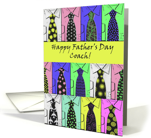 Father's Day for Coach, Shirts and Ties card (828648)