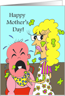 Funny Mother’s Day, For Mom from the Baby card