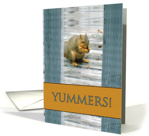 Yummers Thank You for Dinner with Squirrel Eating card (831133)