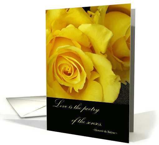 50th Wedding Anniversary, Yellow Roses card (869107)