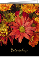 Dutch Get Well Beterschap Autumn Flower Arrangement card