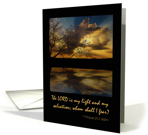 Spiritual Encouragement, The Lord is My Light card (895180)