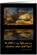 Spiritual Encouragement, The Lord is My Light card