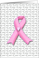 Cura Breast Cancer Awareness and Encouragement in Spanish card