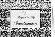 Bridesmaid Invitation for Goddaughter, Elegant Art Nouveau Design card