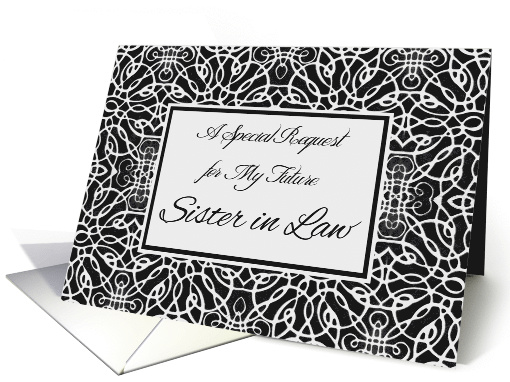 Matron of Honor Invitation for Future Sister in Law card (905252)