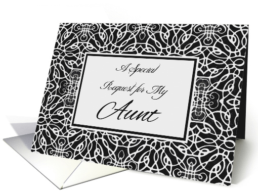 Matron of Honor Invitation for Aunt, Elegant Design card (905261)