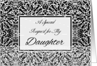 Matron of Honor Invitation for Daughter, Elegant Design card