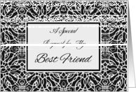 Matron of Honor Invitation for Best Friend, Elegant Design card