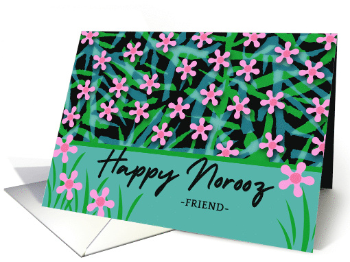 For Friend Norooz Persian New Year Pink Flowers with... (906524)