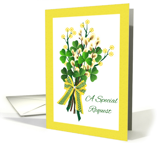 Flower Girl Invitation for St Patrick's Day Wedding... (909635)