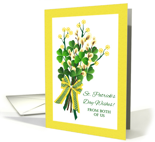 From Both of Us St Patrick's Day with Shamrock Bouquet card (909828)
