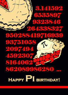 Birthday on Pi Day...