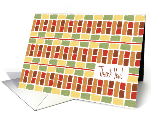 Thank You for Art Teacher, Contemporary Geometric Design card (913960)