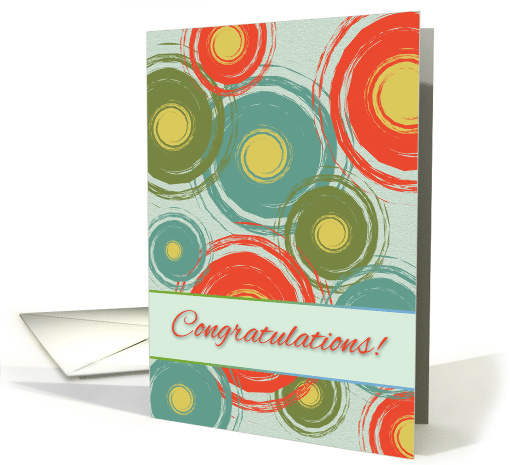 Congratulations, Contemporary Spiral Design card (916212)