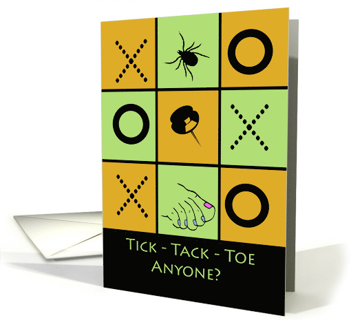 Funny Game Night Invitation, Tick-Tack-Toe card (919874)