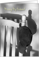 Missing a Husband, Cap and Rocking Chair card