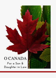 For Son and Daughter in Law Canada Day with Red Maple Leaf