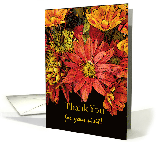 Thank You for Visiting Me in the Hospital, Flower Arrangement card