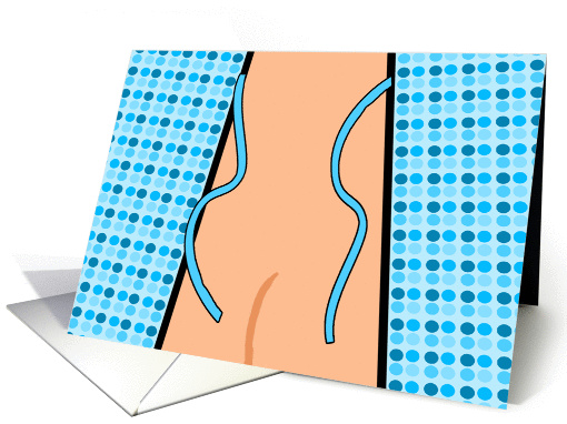 Funny Get Well, Hospital Gown From the Back card (930846)